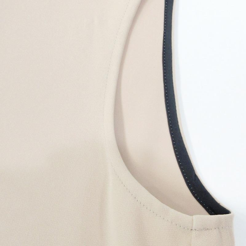 ヨーコちゃんフレアーノースリーブチュニック YOKO CHAN ヨーコチャン カットソー ブラック レディース