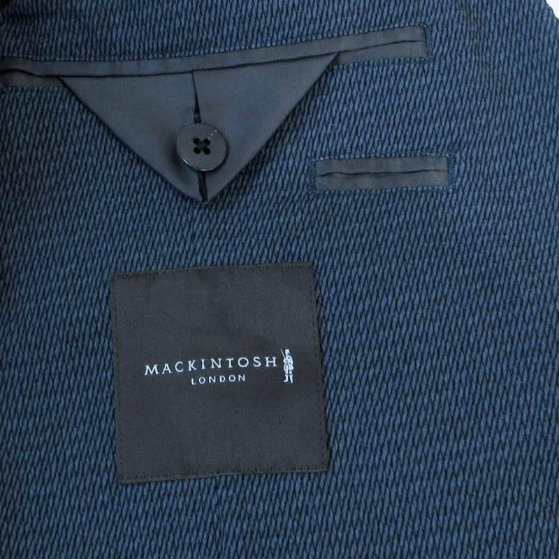 美品 LL マッキントッシュロンドン トラベルスーツ セットアップ 紺 極美品 マッキントッシュ スーツ セットアップ トロッター ネイビー