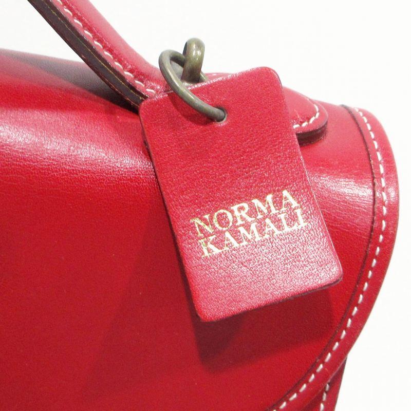 ノーマカマリ NORMAKAMALI ハンドバッグ レザー フラップ ゴールド金具 