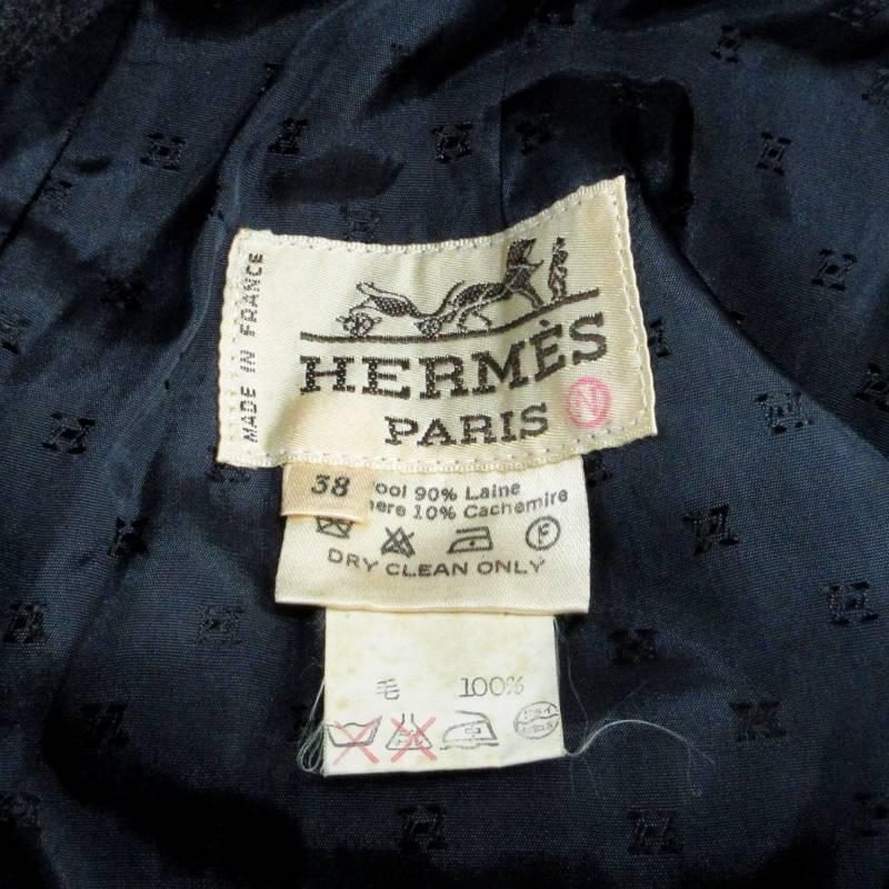 エルメス巻きスカート HERMES エルメス ラップスカート 巻きスカート ウール カシミヤ