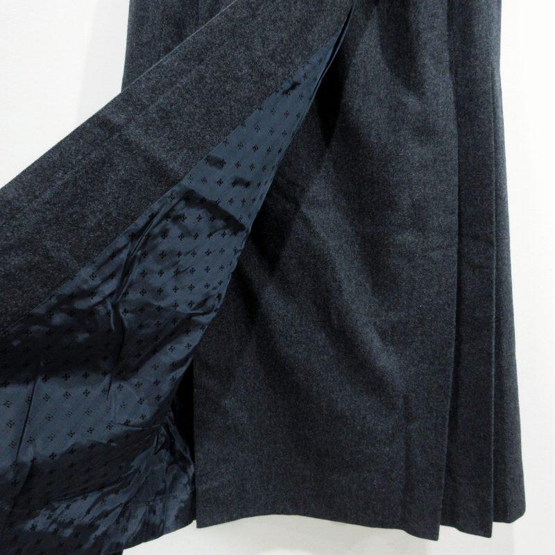 エルメス　スカート　HERMES　巻きスカート HERMES エルメス ラップスカート 巻きスカート ウール カシミヤ
