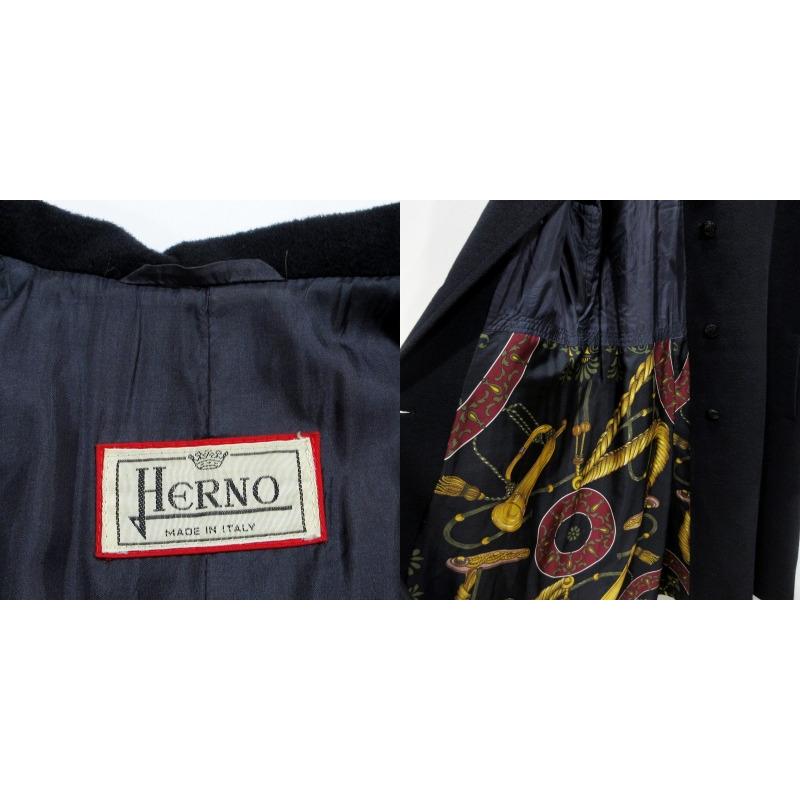 ヘルノ HERNO ヴィンテージ ステンカラーコート メルトンジャケット