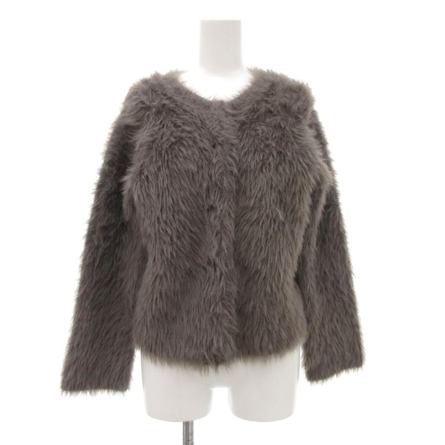 プラステ PLST フェザーヤーン2WAYクルーネックカーディガン ニット