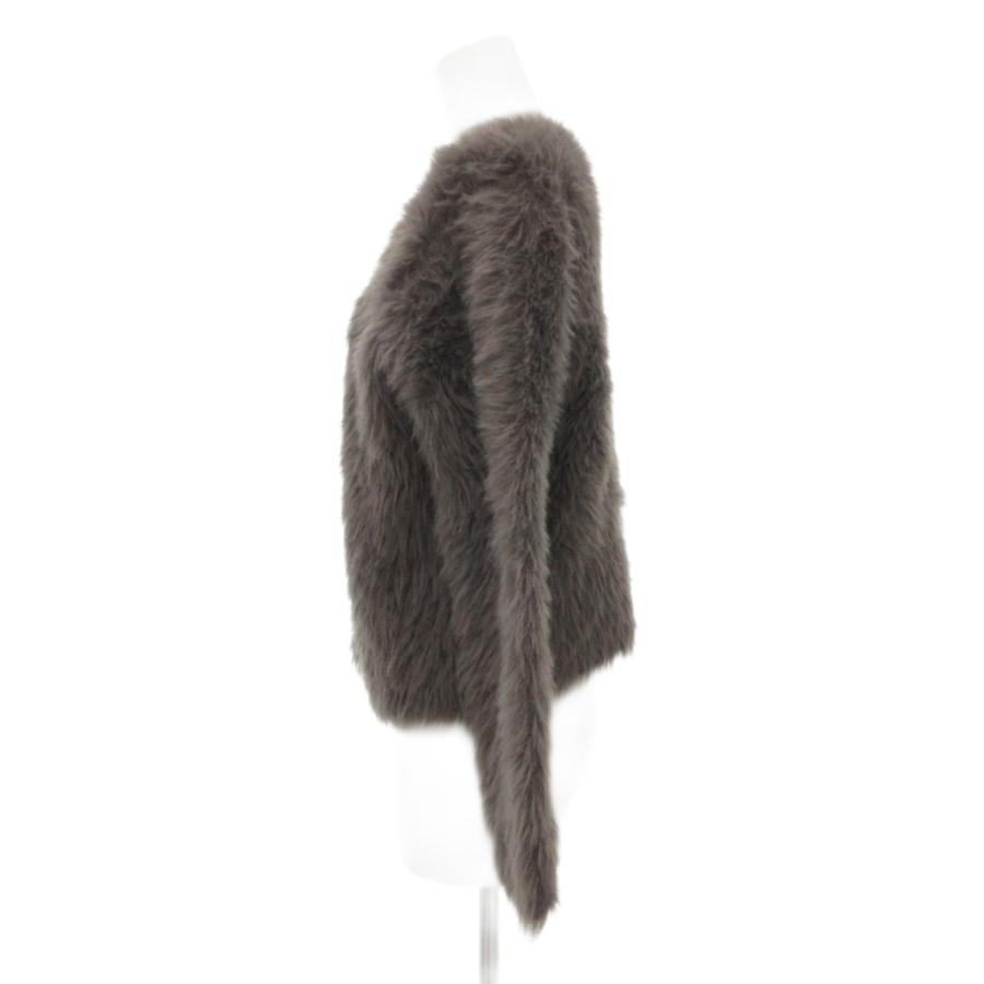 プラステ PLST フェザーヤーン2WAYクルーネックカーディガン ニット