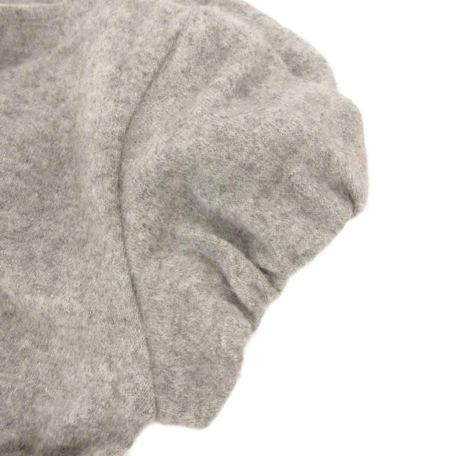 アナイ ANAYI アンゴラニット セーター 半袖 プルオーバー タック 38