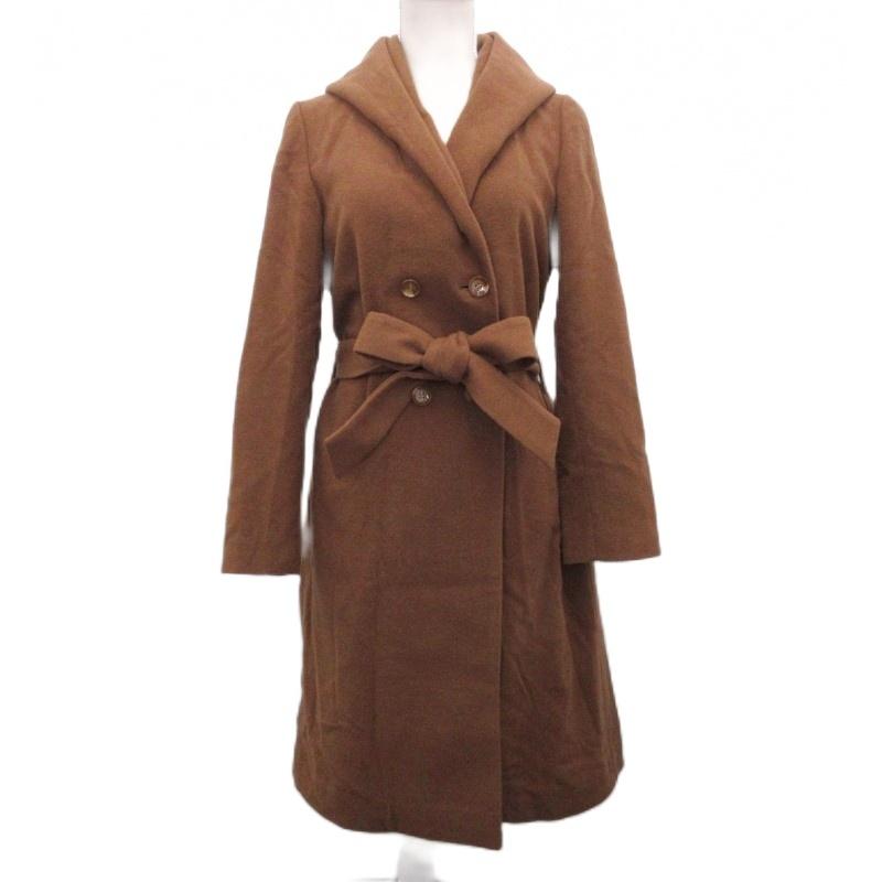 ロッソ ROSSO アーバンリサーチ 美品 カシミヤ混 フード ガウンコート