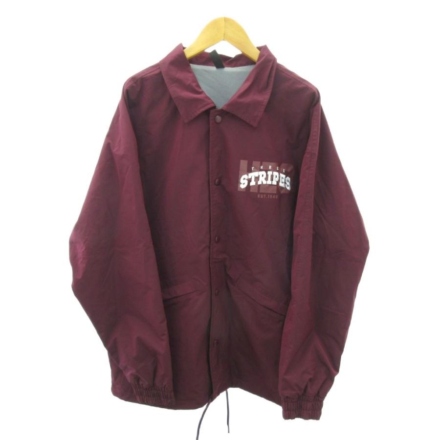 アディダス 中綿 ナイロンジャケット 刺繍 トレフォイルロゴ ボルドー M アディダス 中綿 ナイロンジャケット 刺繍 トレフォイルロゴ ボルドー M