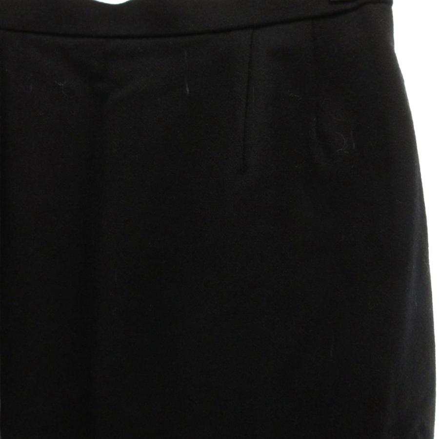 ハナエモリ HANAE MORI タイトスカート 膝丈 38 M ストレッチ ブラック 