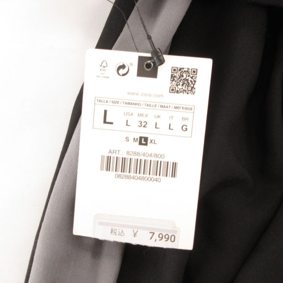 ZARA（ザラ） 未使用品 タグ付き パンツ スラックス L 黒 ブラック