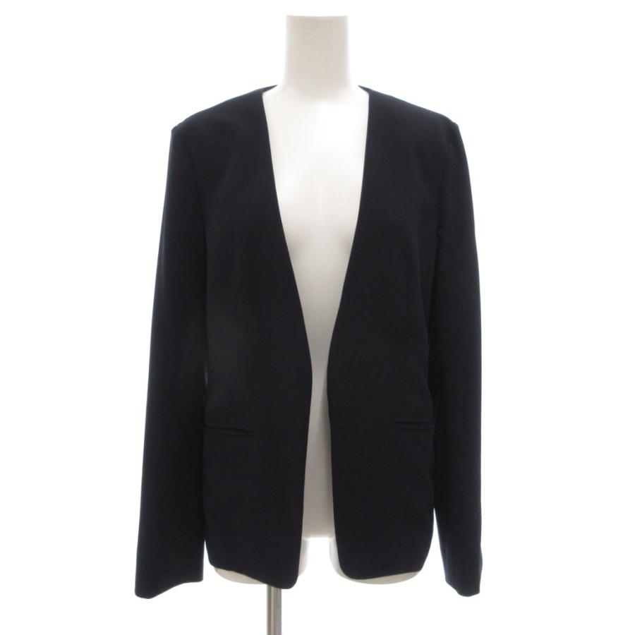 プラステ PLST 美品 ジャケット ノーカラー M 紺 ネイビー 12-8204003