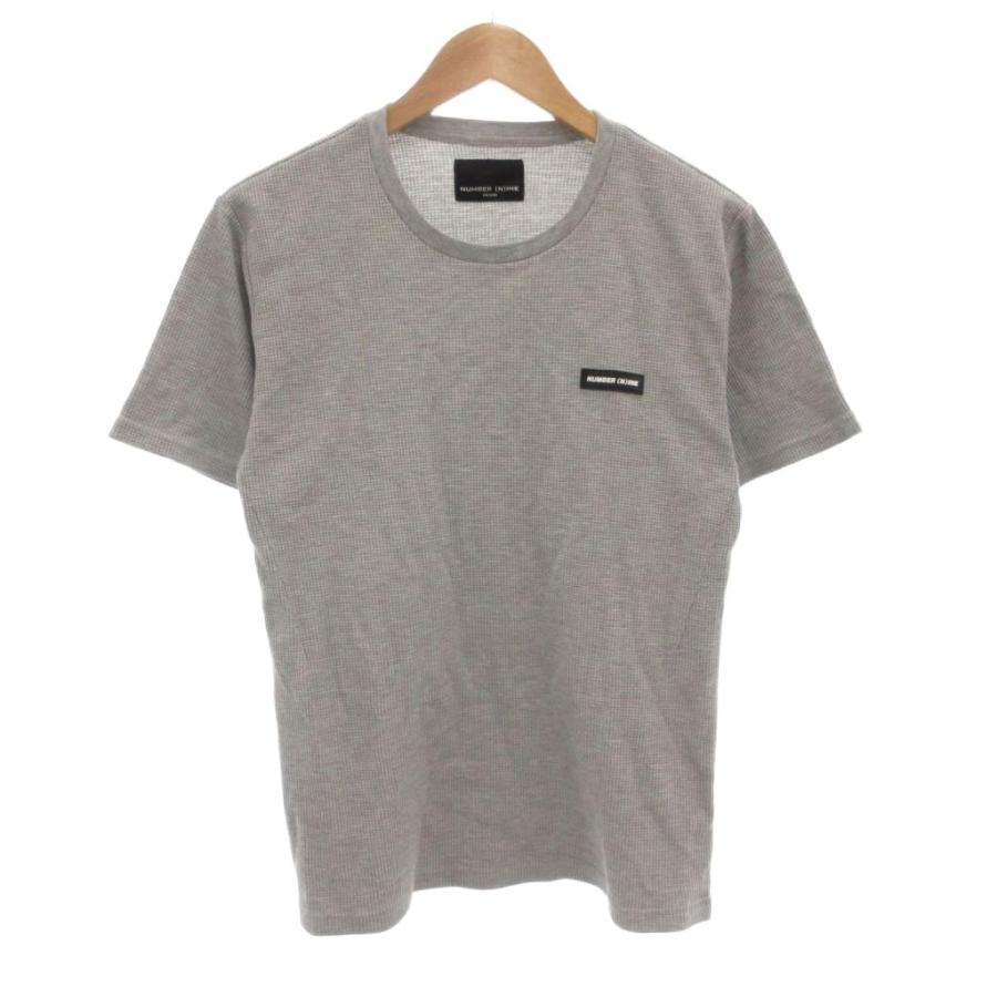 ナンバーナイン NUMBER (N)INE Tシャツ M 半袖 ワッフル生地 無地