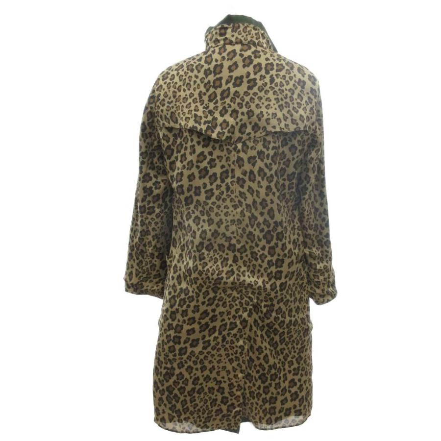 the dress&co トレンチコート ジャケット リバーシブル 豹柄 グリーン 