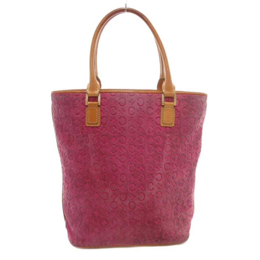 CELINE（セリーヌ） トートバッグ Cマカダム スエード ピンク /AE □WY 