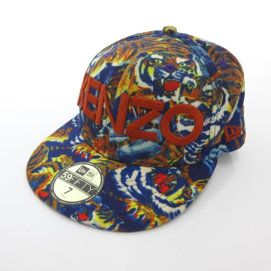 ニューエラ NEW ERA KENZO コラボ キャップ 帽子 虎柄 7 紺 ネイビー