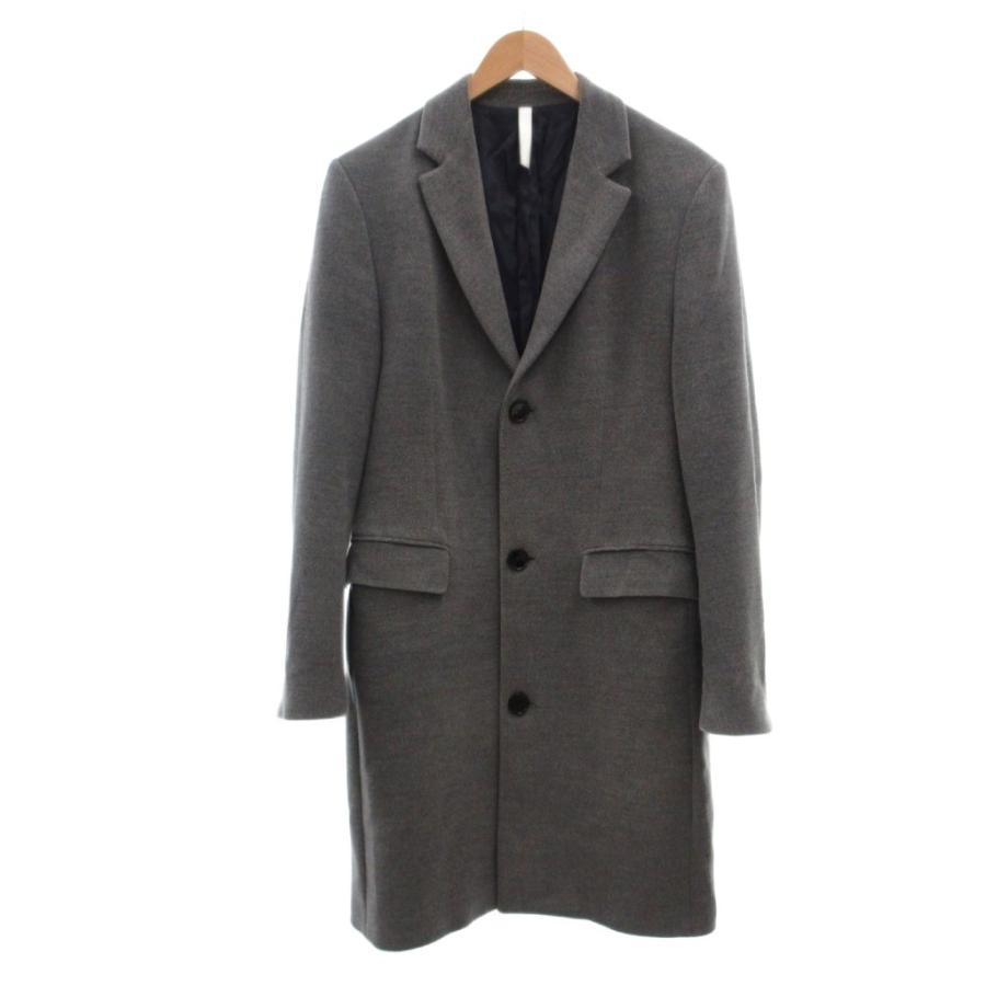 ザラマン ZARA MAN チェスターコート S グレー ロング丈 シングル 長袖 