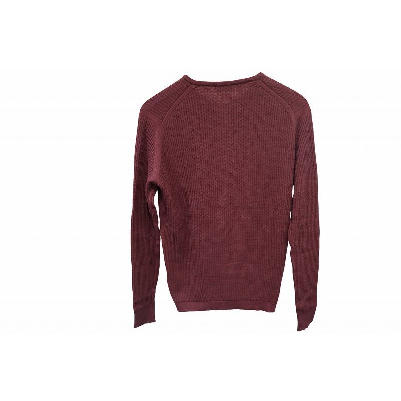 ジョンスメドレー JOHN SMEDLEY セーター ニット 長袖 L バーガンディ