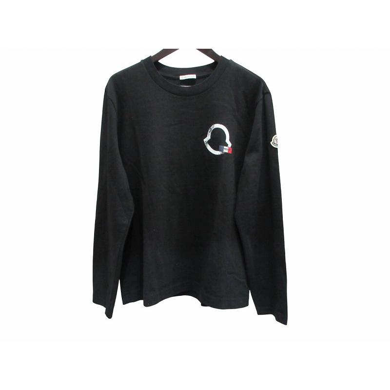 【極美品】モンクレール　ロングTシャツ　長袖　ブラック　XL MONCLER（モンクレール） MONCLER Tシャツ 長袖 ロゴ 2020 ブラック M