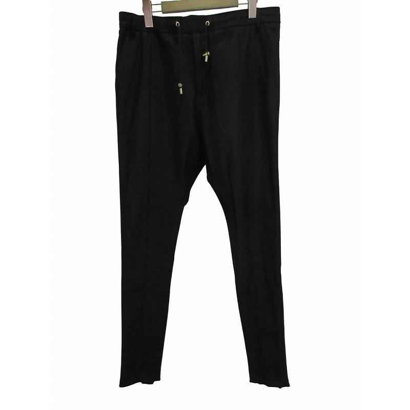未使用品 バルマン BALMAIN パンツ スラックス ウール ブラック M