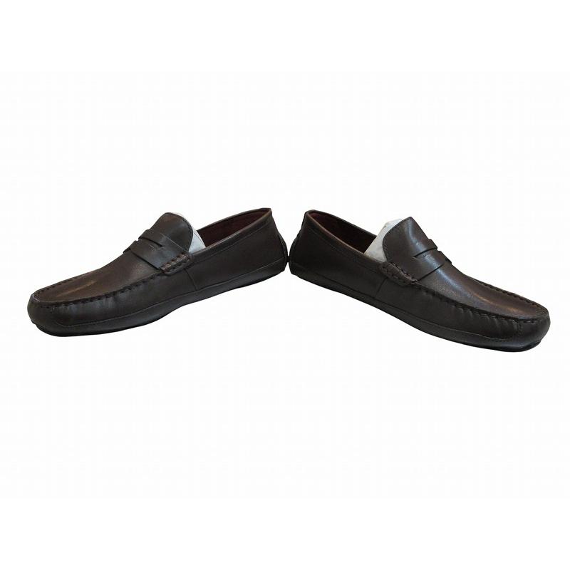 未使用品 コールハーン COLE HAAN ドライビングシューズ レザー ダーク 
