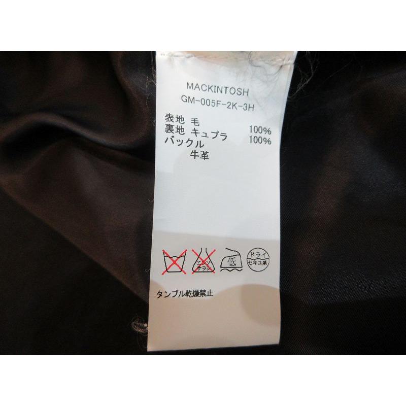 マッキントッシュ MACKINTOSH コート ブラック メルトン ショート