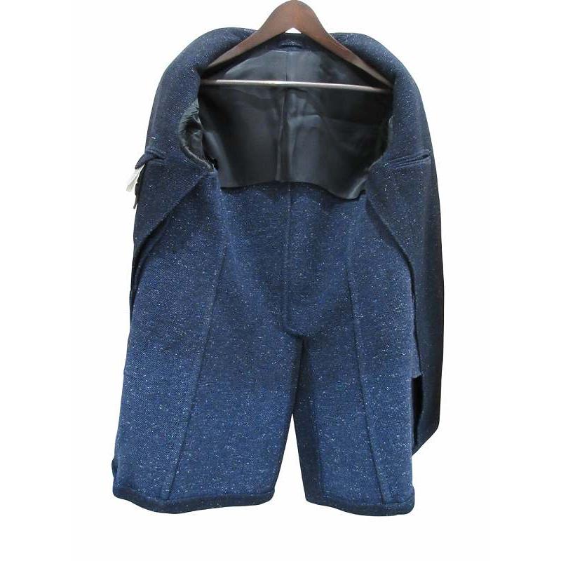 【美品】LARDINI チェスターコート ラルディーニ ネイビー46 ラルディーニ LARDINI コート チェスターコート ネイビー 50 メンズ