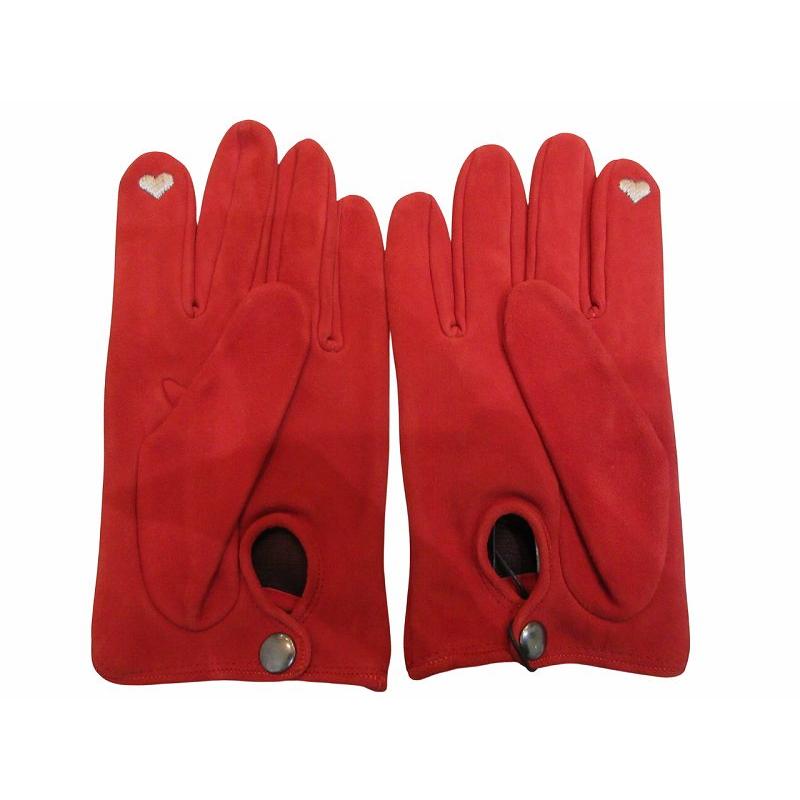 未使用品 ペルノイ Per noi 手袋 メンズ レザー レッド Mサイズ