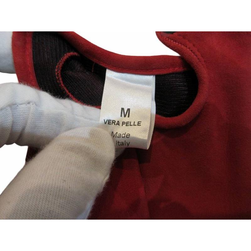 ペルノイ Per noi 手袋 メンズ  レザー レッド Mサイズ 未使用品 ペルノイ Per noi 手袋 メンズ レザー レッド Mサイズ