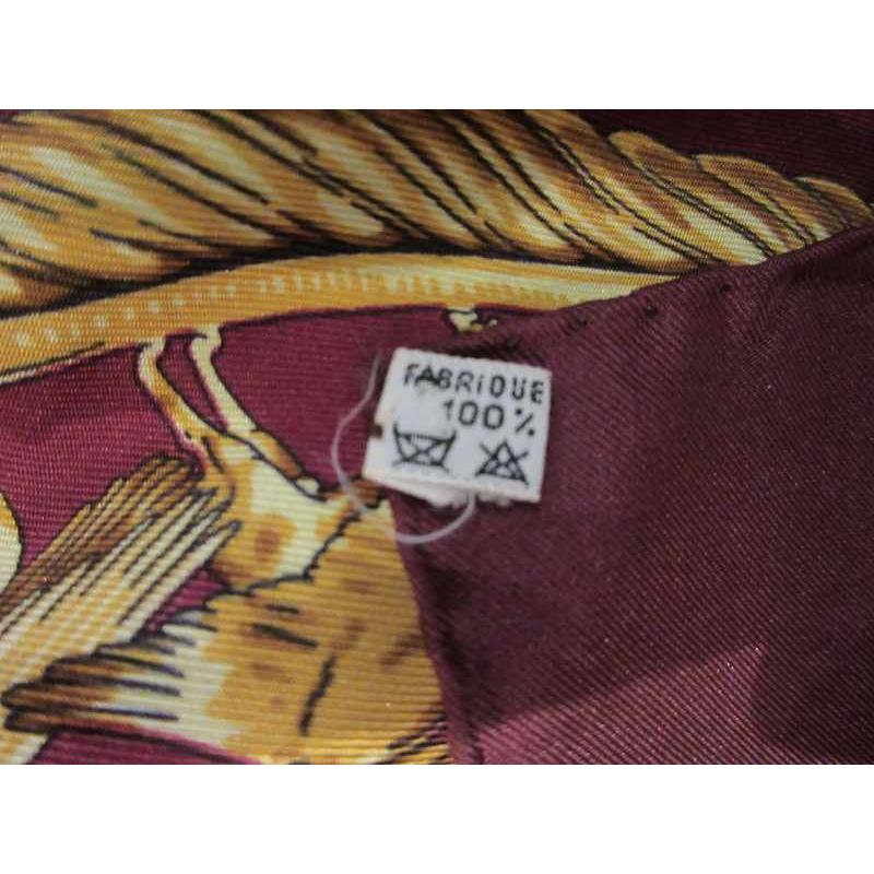 HERMES（エルメス） スカーフ レディース カレ90 黄金の騎士 レッド