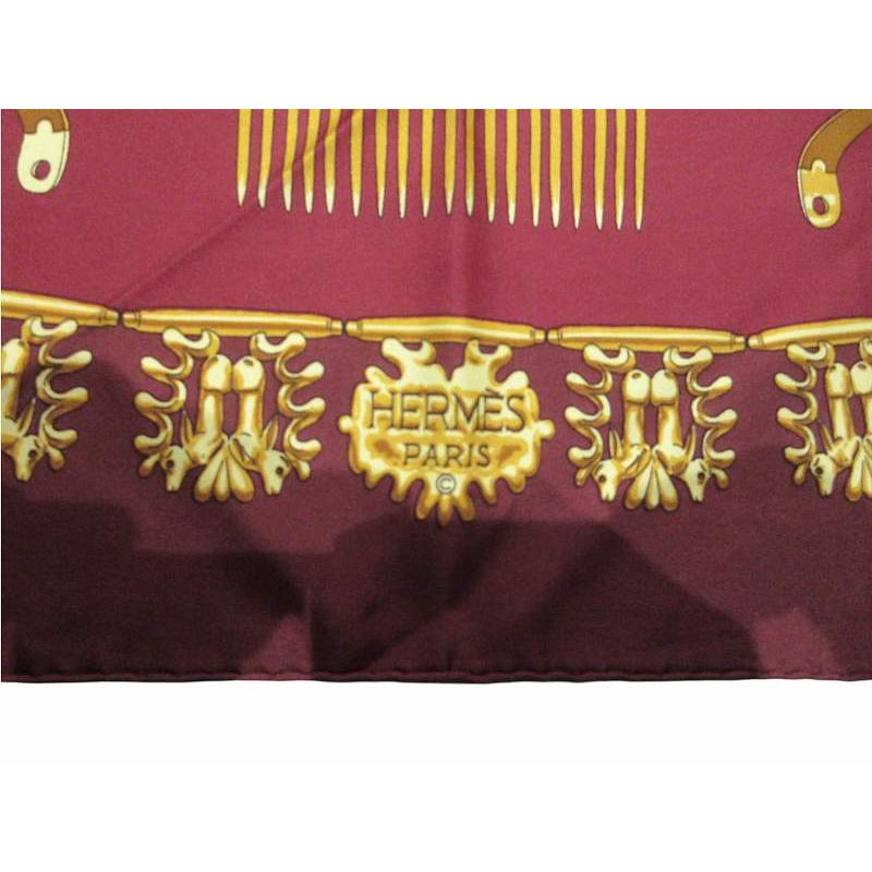 【最終価格】HERMESスカーフ　カレ90 黄金の騎士 HERMES（エルメス） スカーフ レディース カレ90 黄金の騎士 レッド