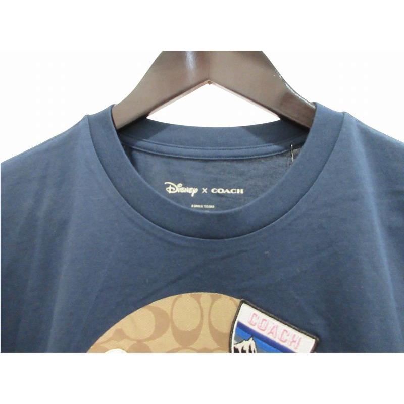 COACH（コーチ） 半袖 Tシャツ カットソー ネイビー ディズニーコラボ