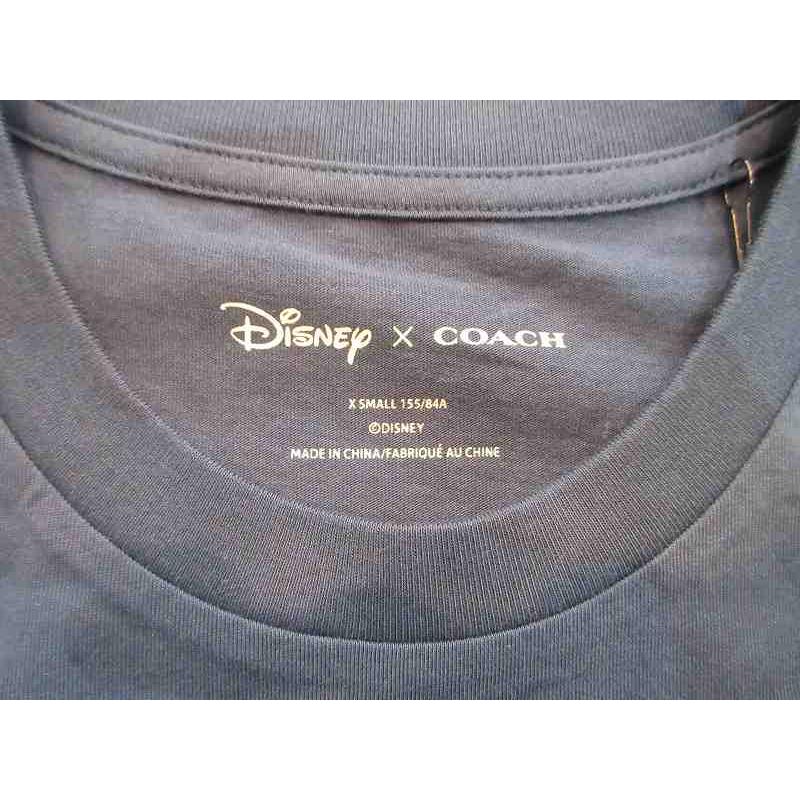 COACH（コーチ） 半袖 Tシャツ カットソー ネイビー ディズニーコラボ 