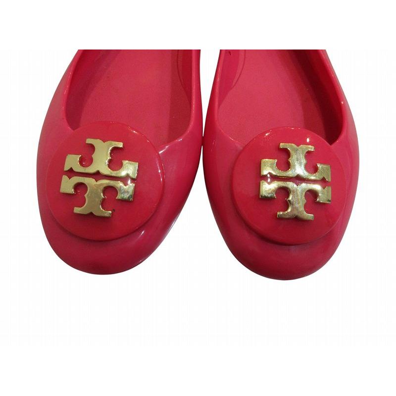 Tory Burch 赤 パンプス ローヒール 本体 TORY BURCH（トリーバーチ） パンプス レインシューズ ラバー ピンク