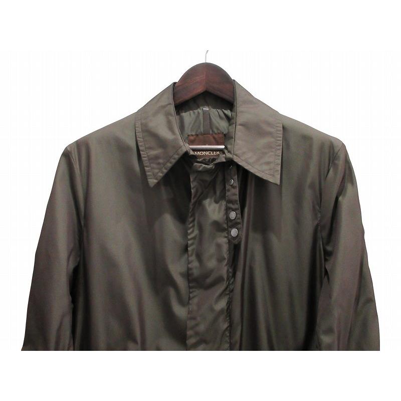 MONCLER（モンクレール） ステンカラーコート カーキ 4 メンズ