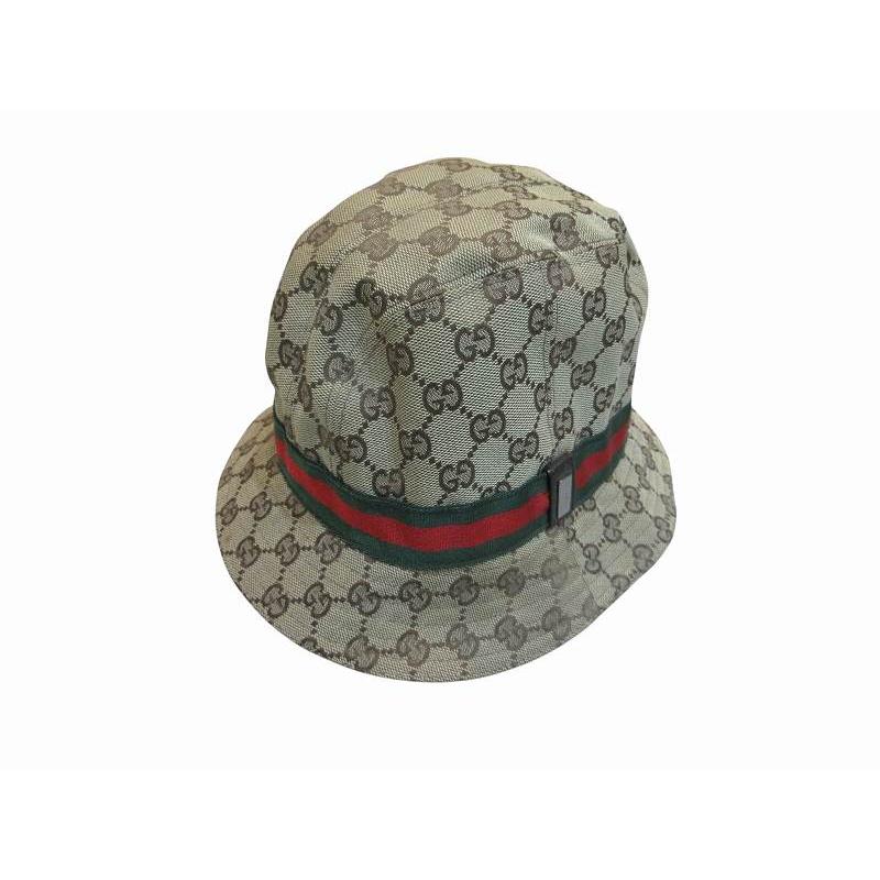 GUCCI（グッチ） 帽子バケットハット GGキャンバス レディース Sサイズ