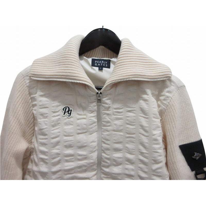 未使用品 パーリーゲイツ PEARLY GATES ニットブルゾン オフホワイト 1サイズ レディース |  | 01