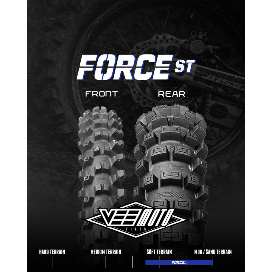 Vee Rubber FORCE-ST V366 120/80-18 62M モトクロスタイヤ 18インチ
