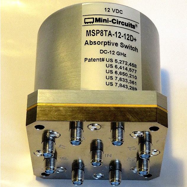 SMA 12GHz 8分配メカニカルスイッチ 終端付 12V駆動 Mini SMA 12GHz 8分配メカニカルスイッチ 終端付 12V駆動 Mini