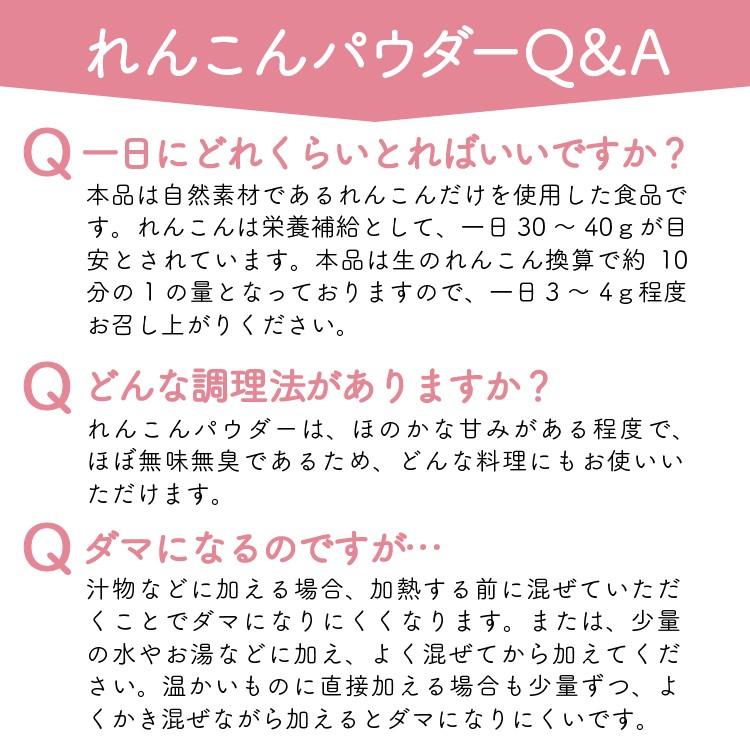 れんこんパウダー 国産 れんこん九州産 100g メール便 蓮根パウダー
