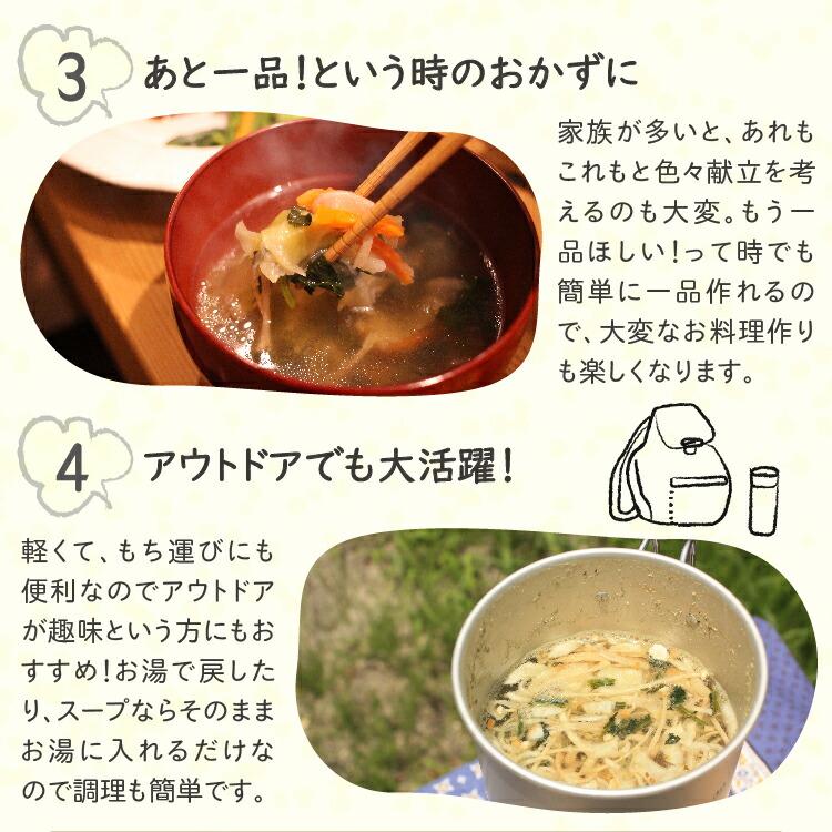 乾燥野菜 ベジ日和50g 野菜 乾物 乾燥野菜ミックス カット野菜 キャンプ アウトドア 登山 常備菜 保存食 干し野菜 トップ 敬老の日 |  | 16