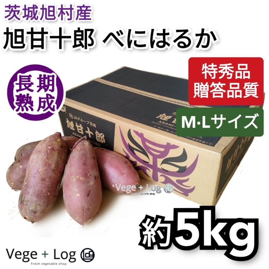茨城旭村産 熟成高糖度さつまいも「旭甘十郎べにはるか」特秀品 約5kg 
