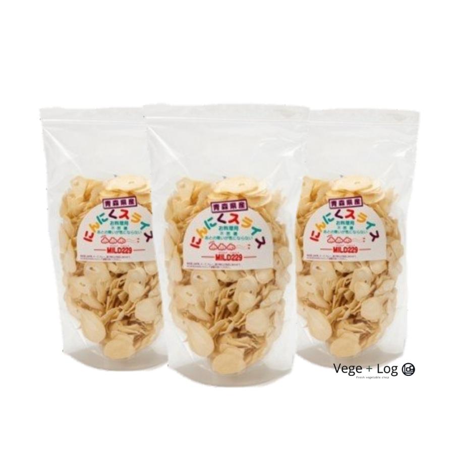 JAゆうき青森 マイルドにんにくスライス(乾燥) 25g×3袋 低臭MILD0229