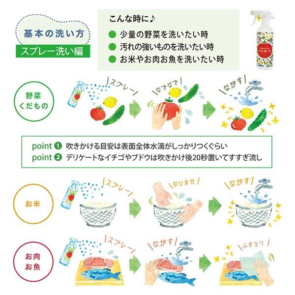 野菜洗いのお水【ベジセーフ】400ml×3本セット/ 農薬除去 界面 野菜洗いのお水【ベジセーフ】400ml×3本セット/ 農薬除去 界面