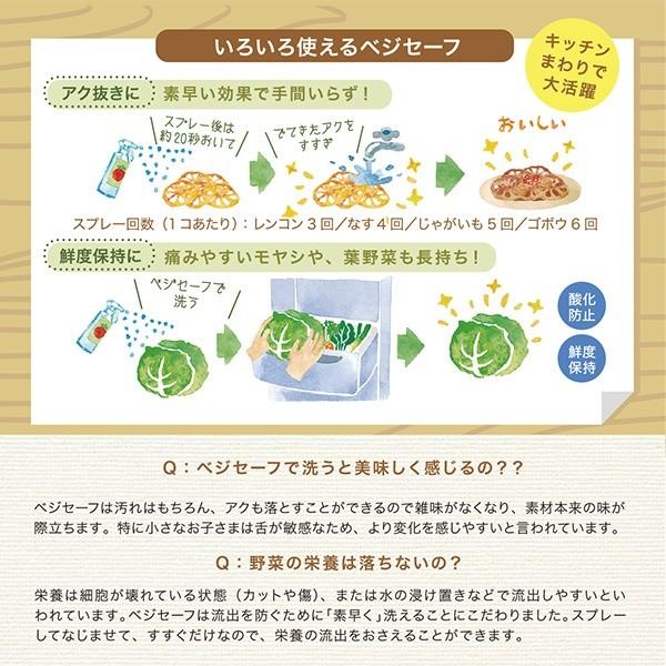 野菜洗いのお水【ベジセーフ】400ml×3本セット/ 農薬除去 界面 野菜洗いのお水【ベジセーフ】400ml×3本セット/ 農薬除去 界面