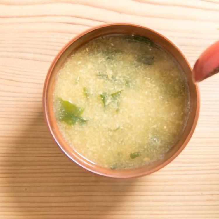 マルカワみそ 木桶で一年熟成させたお味噌汁 わかめ 1人前 20食 送料込　化学調味料やダシを使用しないインスタントみそ汁_2