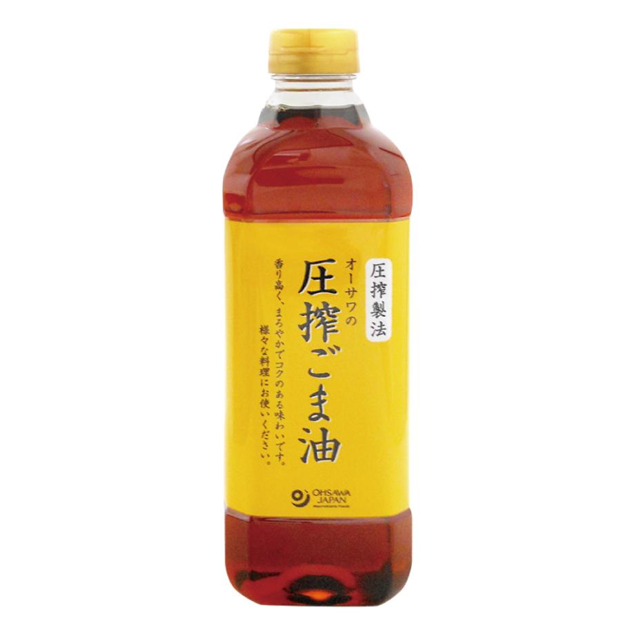 オーサワジャパン - オーサワ オーサワの締めつけるごま油（ペットボトル） 600g 4本 貨物輸送無料 ごま油-食用油、オイル-調味料、料理の素、油