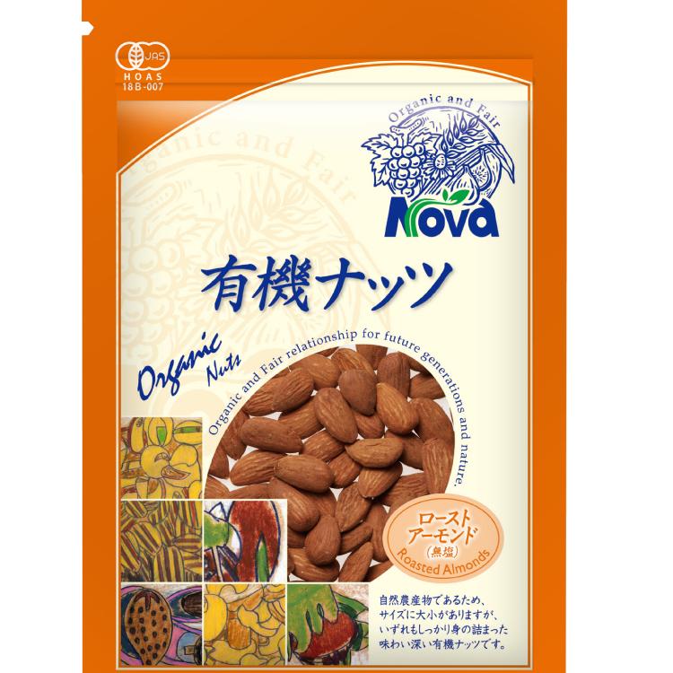 ノヴァ 有機ローストアーモンド 80g　6パック 送料込 | Nova（食品） | 01
