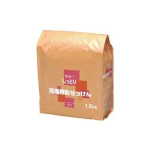 ヱスケー石ケン しっとり 洗い濯ぎ用粉せっけん詰替用 1.2kg 6個 洗剤-液体洗剤-キッチン、日用品、文具