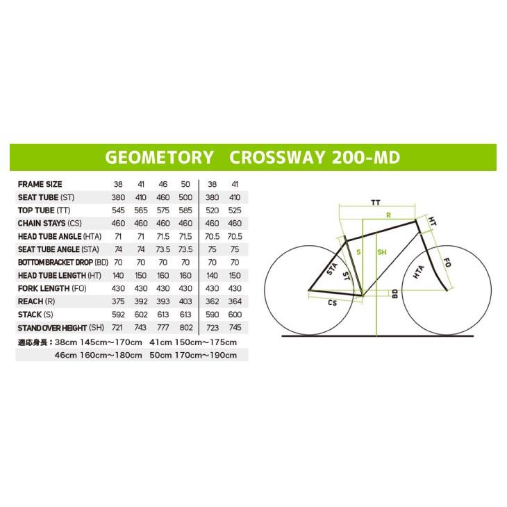 CROSSWAY 2025 MERIDA メリダ 200-MD クロスウェイ200MD マット