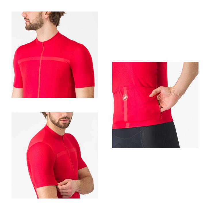 (即納)CASTELLI カステリ CLASSIFICA JERSEY クラシフィカ 半袖ジャージ(型番：4521021)レッド メンズ ウェアの画像