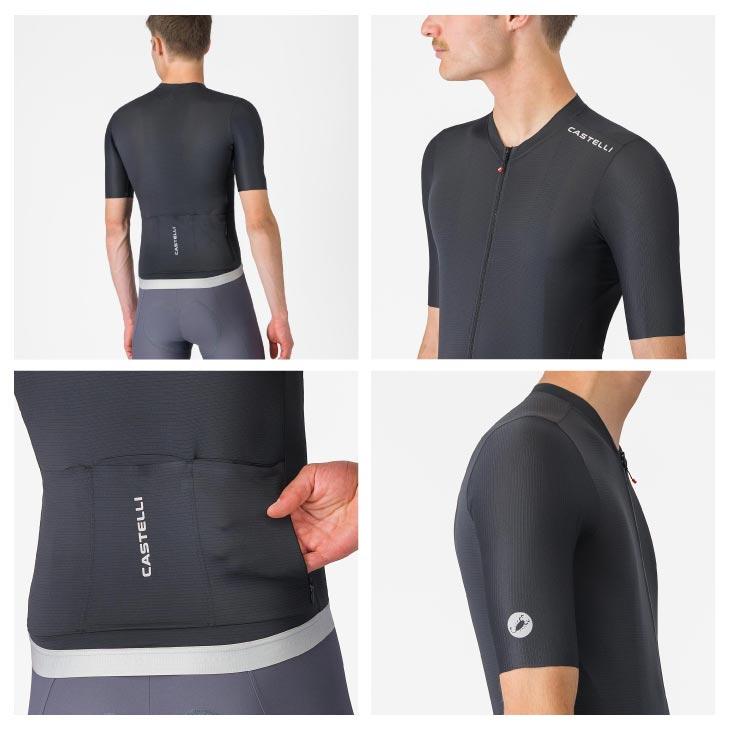 (即納)CASTELLI カステリ ESPRESSO 2 JERSEY エスプレッソ 2 半袖ジャージ(型番：4526011)ブラック メンズ ウェアの画像